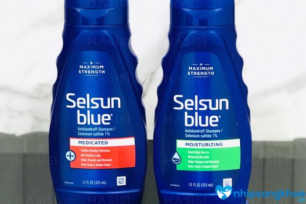 Dầu gội Selsun Blue Moisturizing Dandruff Shampoo with Aloe